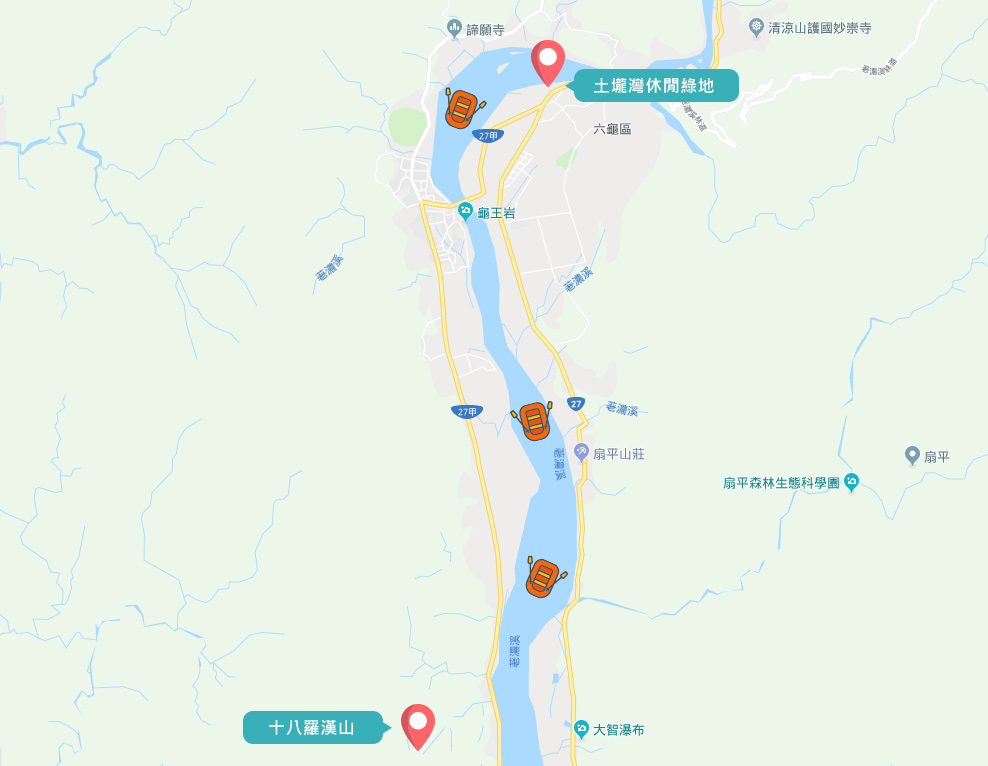 泛舟路線