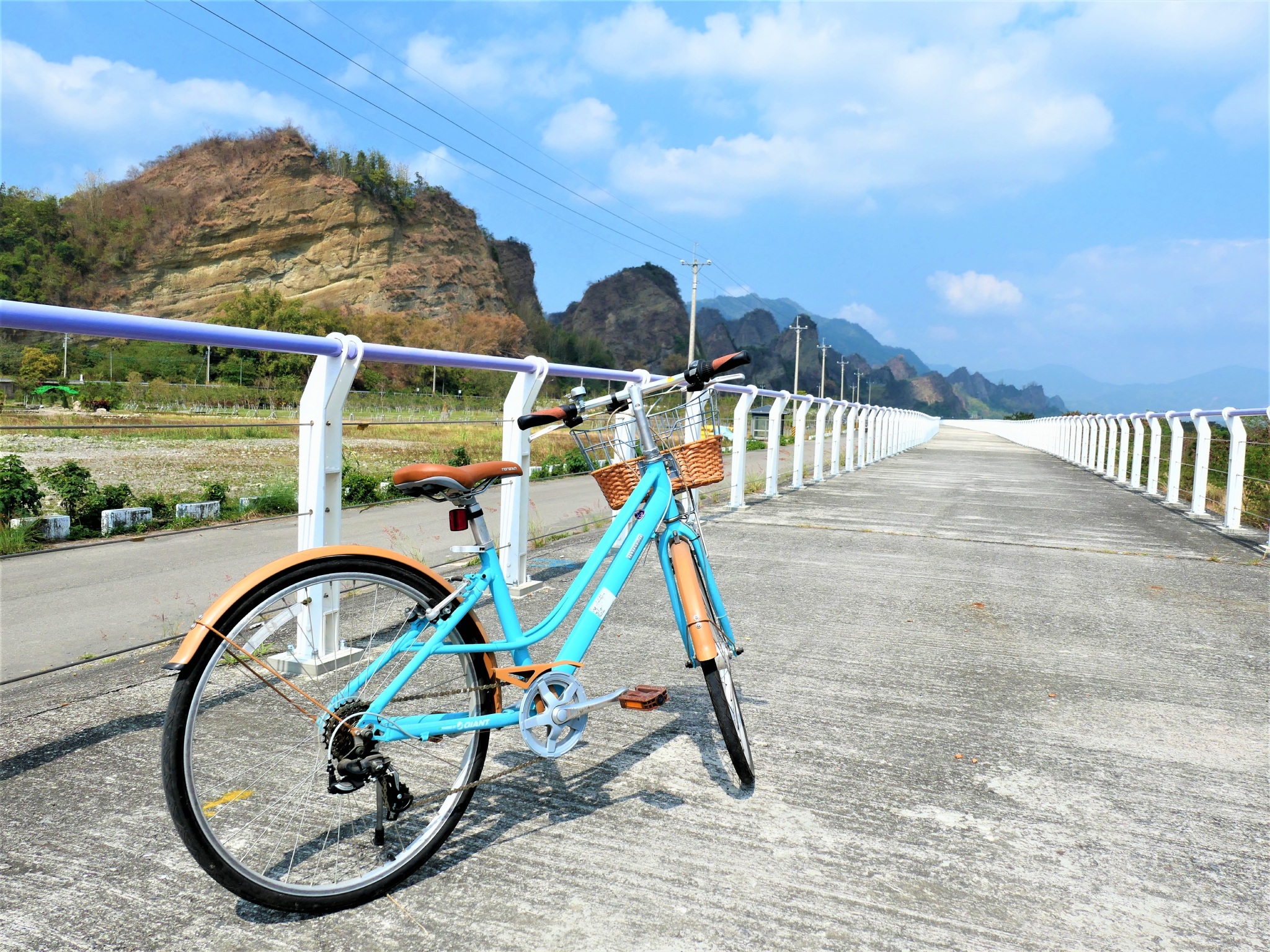 茂管處新建置完成的十八羅漢山自行車道。