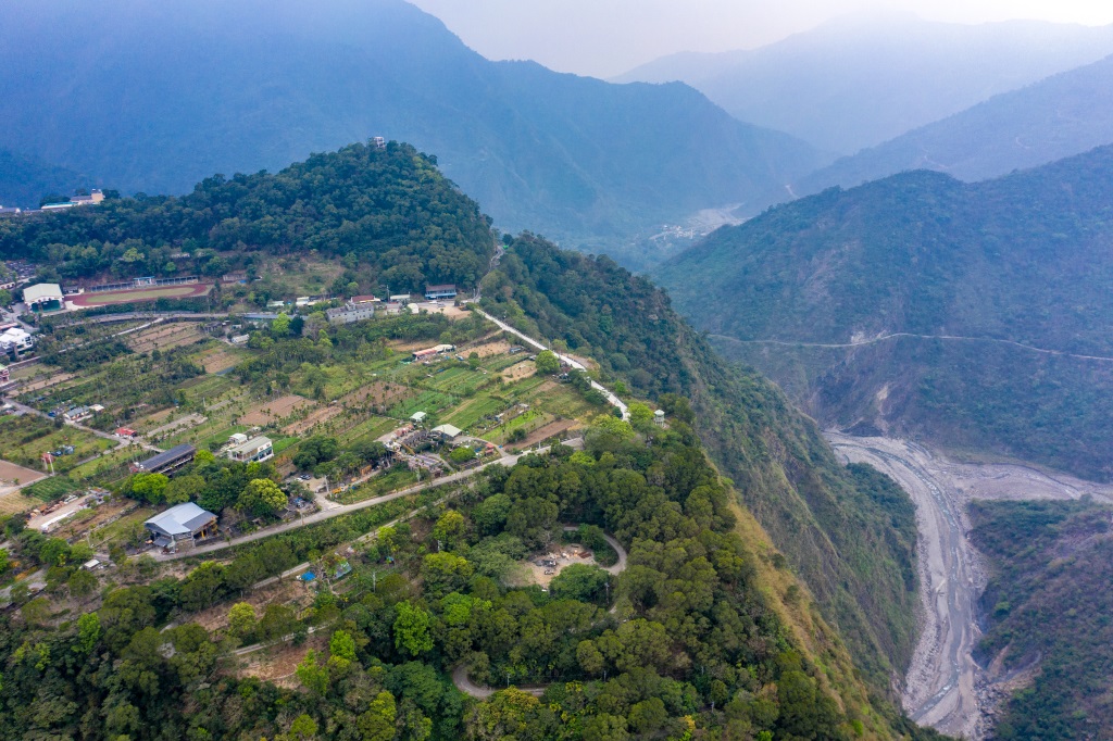 Aerial photo of Shenshan tribal community